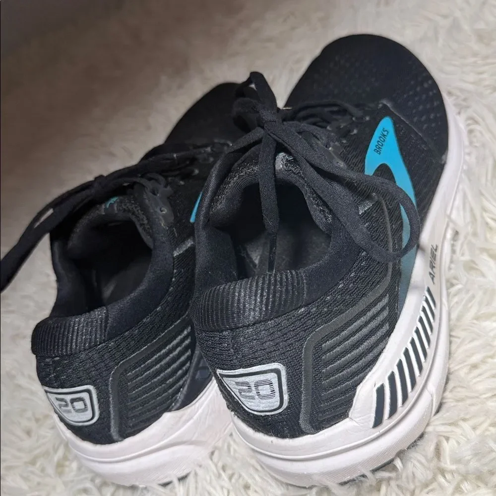 WOMEN’S BROOKS ARIEL 20 BLACK/BLUE ATHLETIC RUNNING SHOES